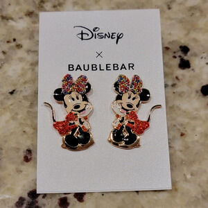 Disney X Baublebar Minnie Mouse Earrings NWT